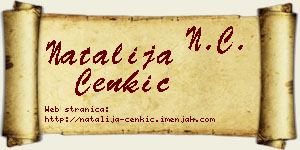 Natalija Cenkić vizit kartica
